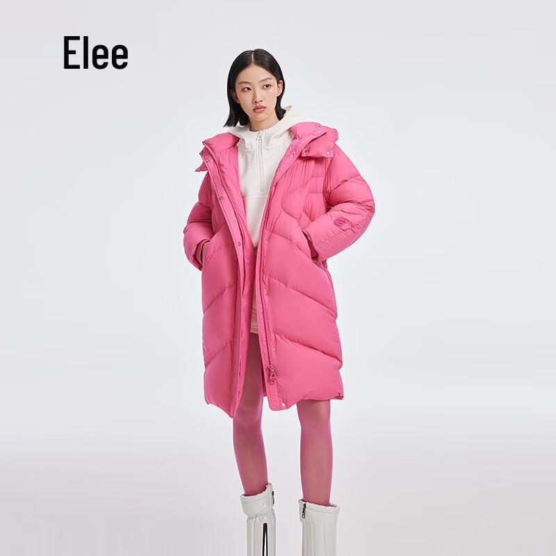 Ailaiyi Damen Lange Kapuzen-Daunenjacke