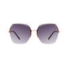 HLA Damen Oversize Farbverlauf Nylon Sonnenbrille