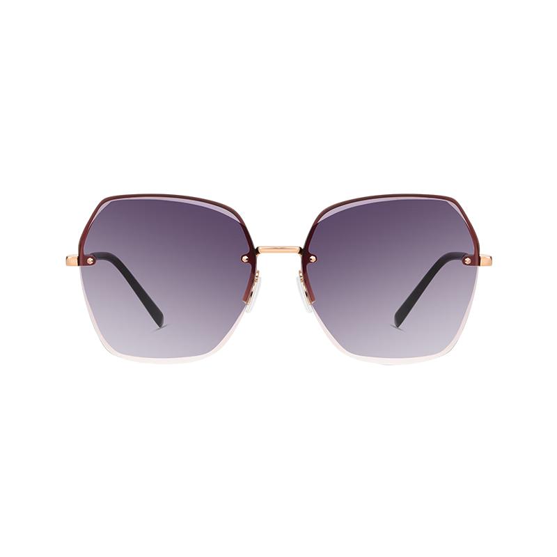 HLA Women s Oversized Gradient Nylon Sunglasses градиентный серый