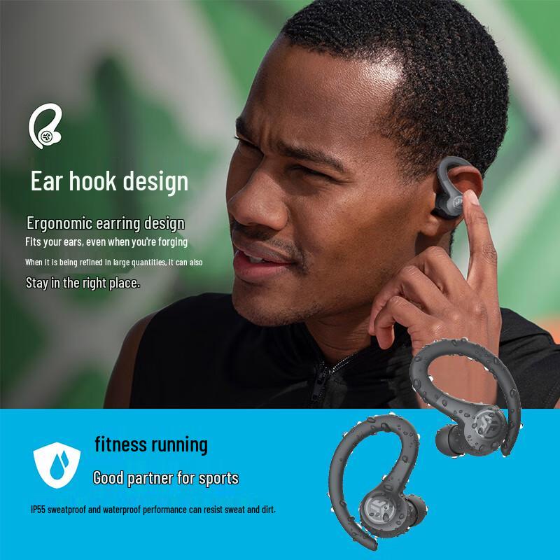 JLab GO Sport+ Wireless Ear-Hook Sport Earbuds