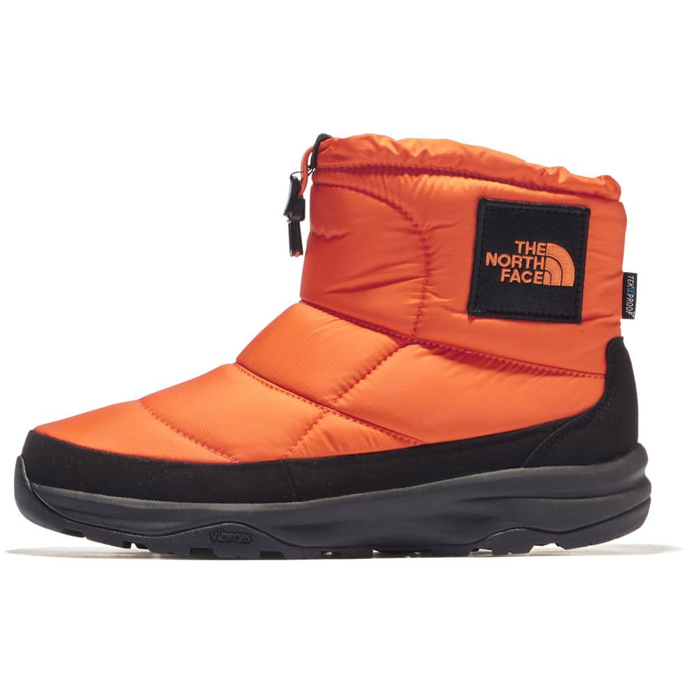 The North Face Nuptse Bootie WP Logo Size 8 Short, Mandarin/TNF Black,