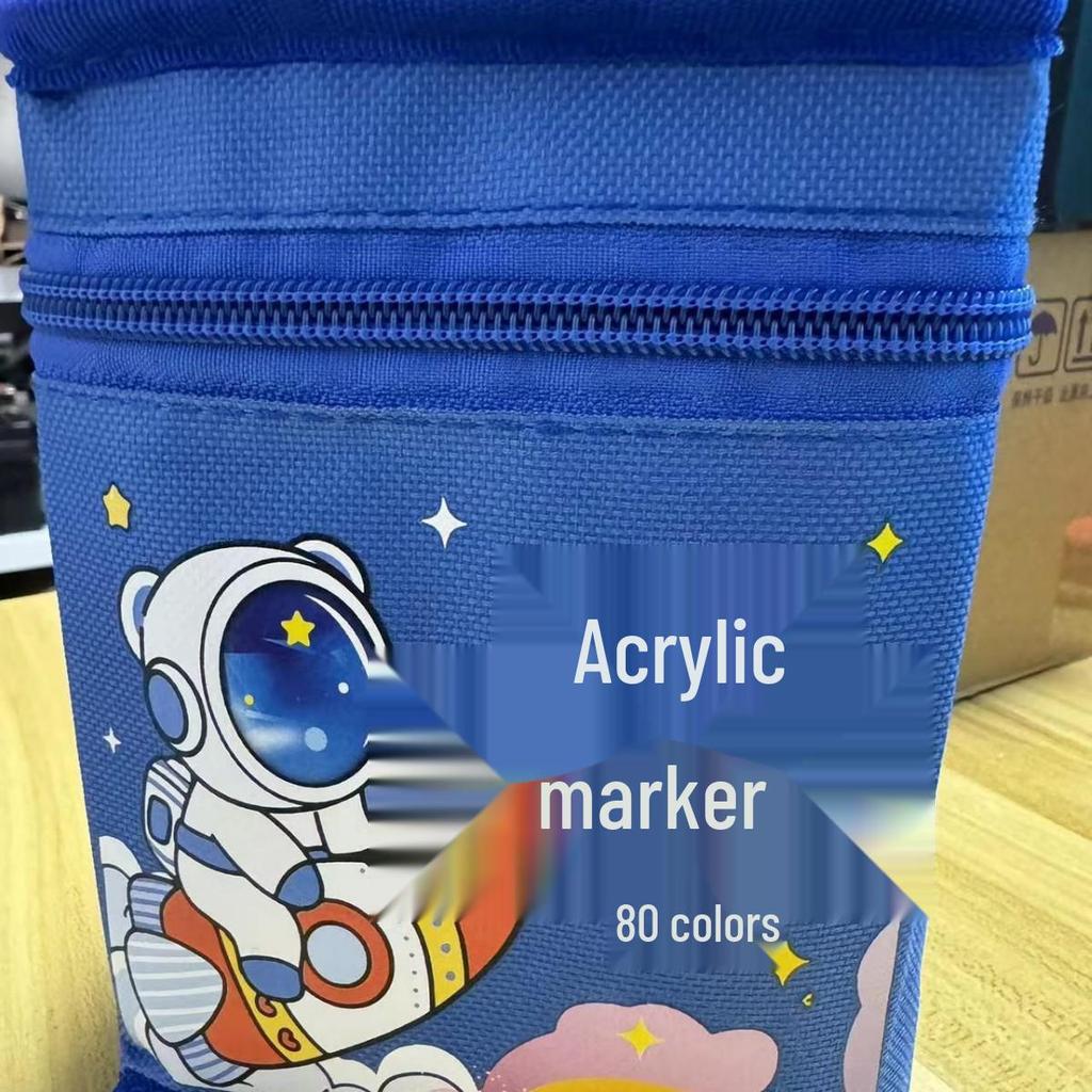 Children's Acrylic Watercolor Marker Set - Waterproof, Opaque, Overlapping Colors in Gift Box