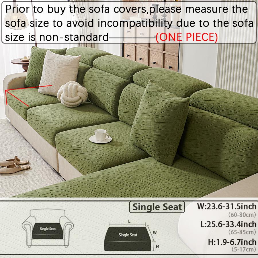 Jacquard Sofa Seat Cushion Cover Thicken Sofa Cover Sofa Slipcover Stretch Sofa Cover Pets Kid Furniture Protector For Home