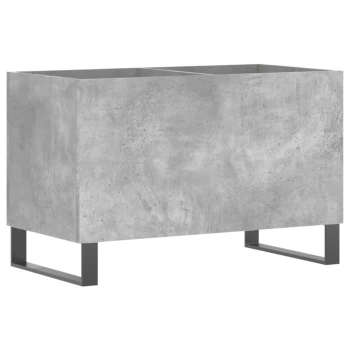 VidaXL Record Cabinet Concrete Grey 74.5x38x48 Cm Engineered Wood 831736
