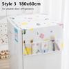 1Pcs Durable Dustproof Refrigerator Dust Cover PVEA 130x55cm 180x60cm Refrigerator Cloth with Storage Bag Washing Machine Towel