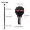 Black Red Leather Ball Silver Walking Cane Fashion Decorative Walking Stick Gentleman Elegant Cosplay Cane Crosier 92cm