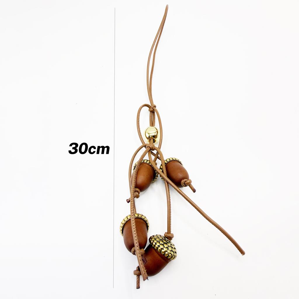 Cowhide Acorn Tomato String Bag Charm Exquisite Pendant Woman All-match Cute Backpack Pendant Bag Accessories
