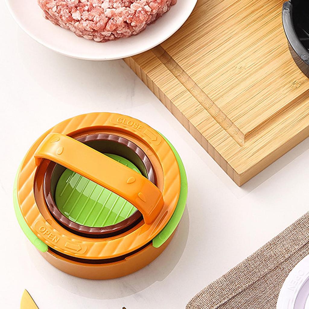 2 STÜCK Hamburgerpresse Patty Maker Antihaft Rund Tragbare Hamburger Patty Presse für Zuhause