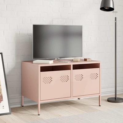 Pink TV Stand 68 X 39 X 43.5 Cm Cold Rolled Steel