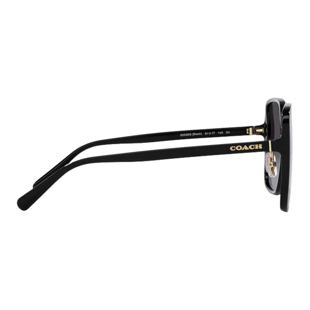 Coach Solid Logo Letter Alloy Irregular Shape Sunglasses Women sunglasses Black 0HC8368D50028G61