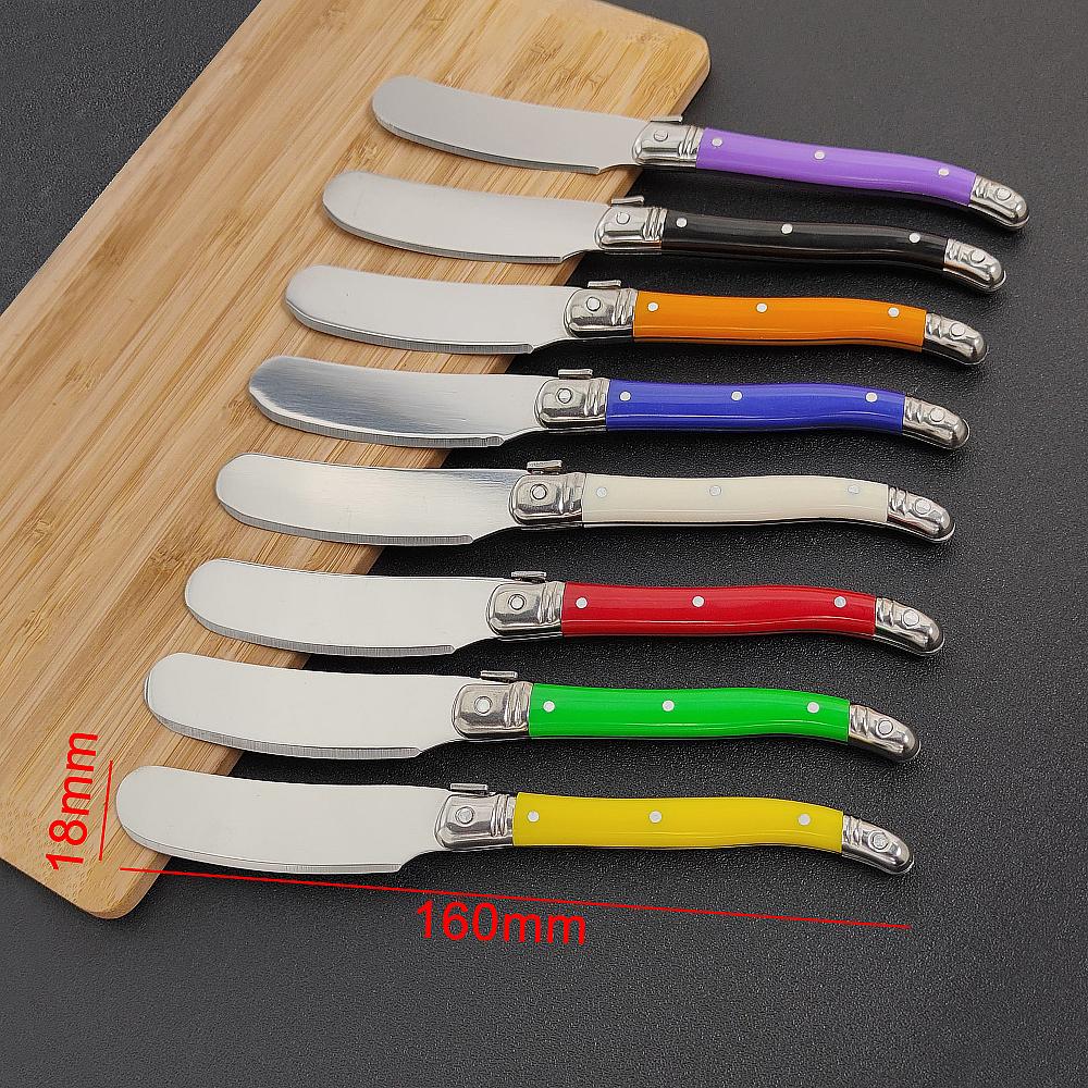 8Pcs Colorful Cheese Knife Set Butter Spatula Knife Cheese slicer Cream Jam spreader Dessert cutting knife Baking tool