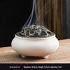 Celadon Ceramic Incense Burner - Antique Style, Small Size, Ice Crack Kiln, Sandalwood Incense Holder.