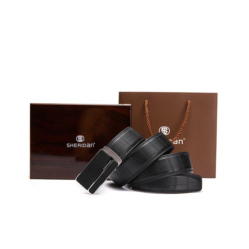 Мужской ремень Sheraton из оленьей кожи с автоматической пряжкой 110cm