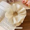 1/5PCS Spring/Summer Mesh Large Intestine Hairband Candy Color Headflower Fairy Little Fresh Korean Fold Hairstring New Style