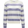 VEROMODA Women's Striped Lurex Knit Sweater
