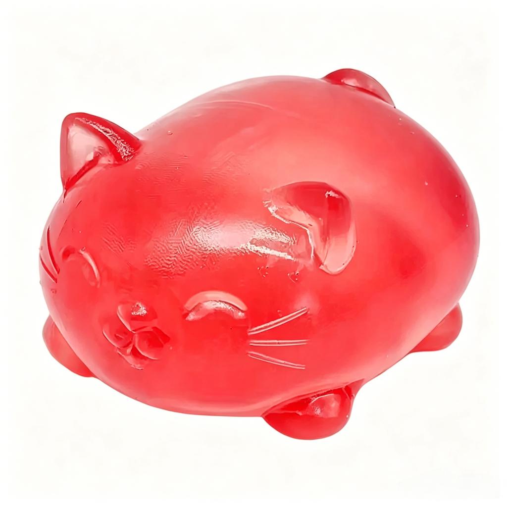 Mini Cute Cat Shape Squishy Toy Maltose Decompression Toy Non-toxic Funny Tool Pressure Relief Adults Kids Birthday Party Gift