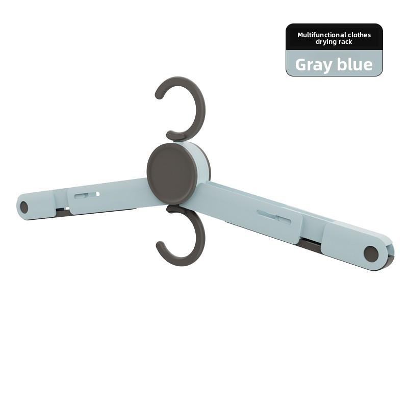 Cabide Portátil Dobrável com Clipes Cabide de Plástico Multiuso para Viagem Casa