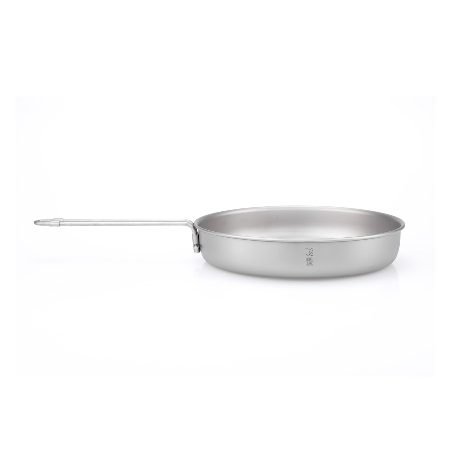 

KEITH Titanium Frying Suitable for Direct Camping Outdoor Cooking with Storage Bag Pan, Non-stick, Flame, Ultra-lightweight, Rustproof, & Utensil,