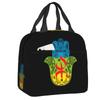 Custom Amazigh Flag Thermal Insulated Lunch Bag Women Berber Pride Tifinagh Resuable Lunch Container for Multifunction Food Box