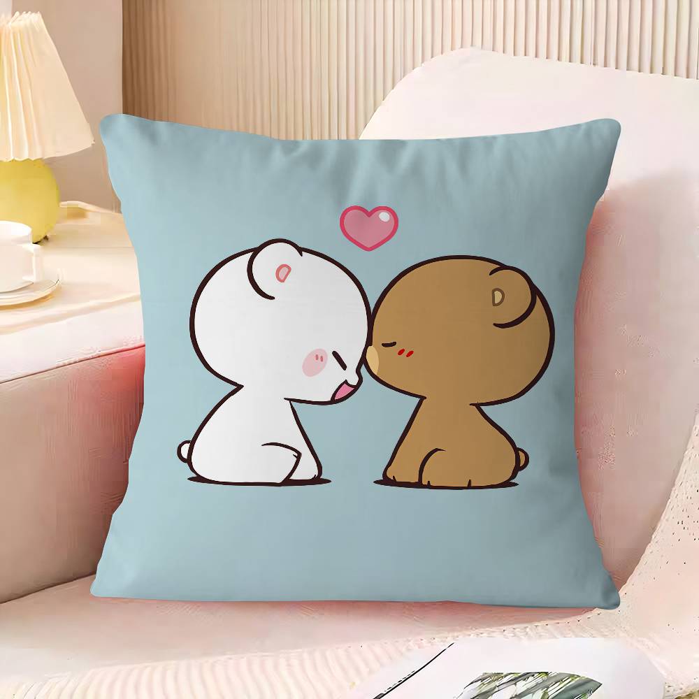 M-MilkS Cute M-Mocha Cushion Cover Pillowcase Upholstery Sofa Throw Pillow Home Decor Pillowcas