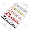3D Metal Ibiza Emblem Car Rear Trunk Stickers Auto Body Decal Badge For Ibiza Letter Logo Decal Stickers Car Styling Accessories