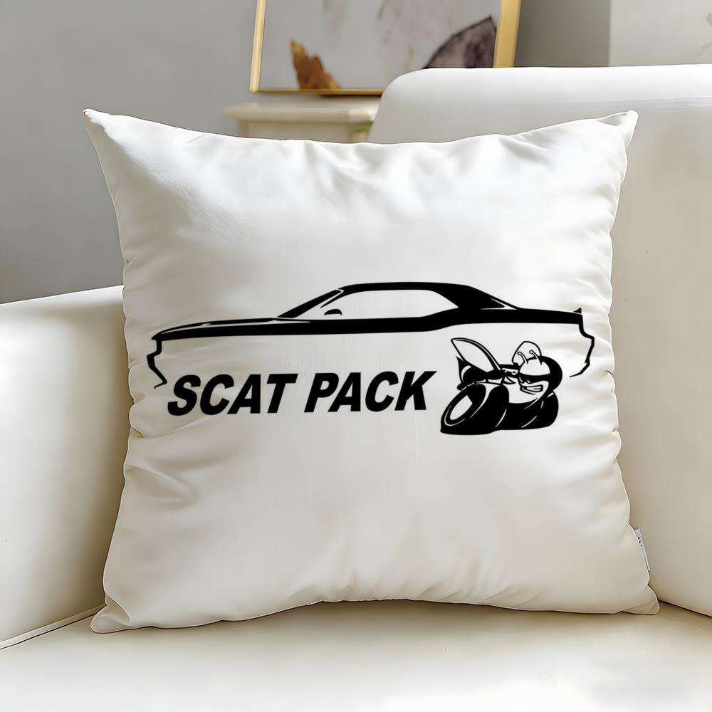

Классическая модель автомобиля Scat Pack Charger Наволочка Мягкая Легко стираемая Чехол для подушки Универсальный для дивана кровати путешествий и офиса 30X30cm