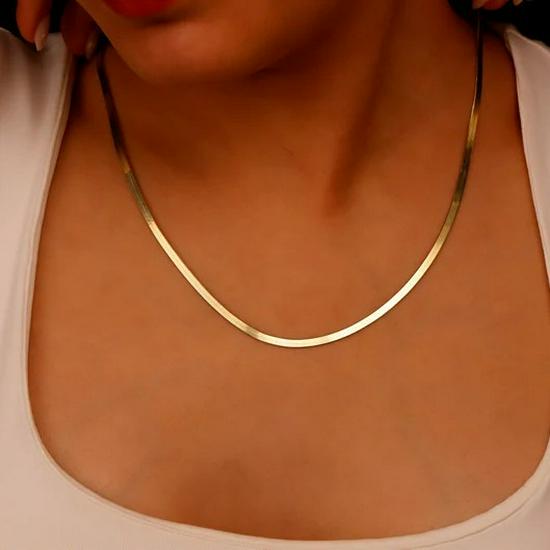 

Элегантное колье-цепочка с лезвиями - Минималистичный дизайн из нержавеющей стали 47 CM