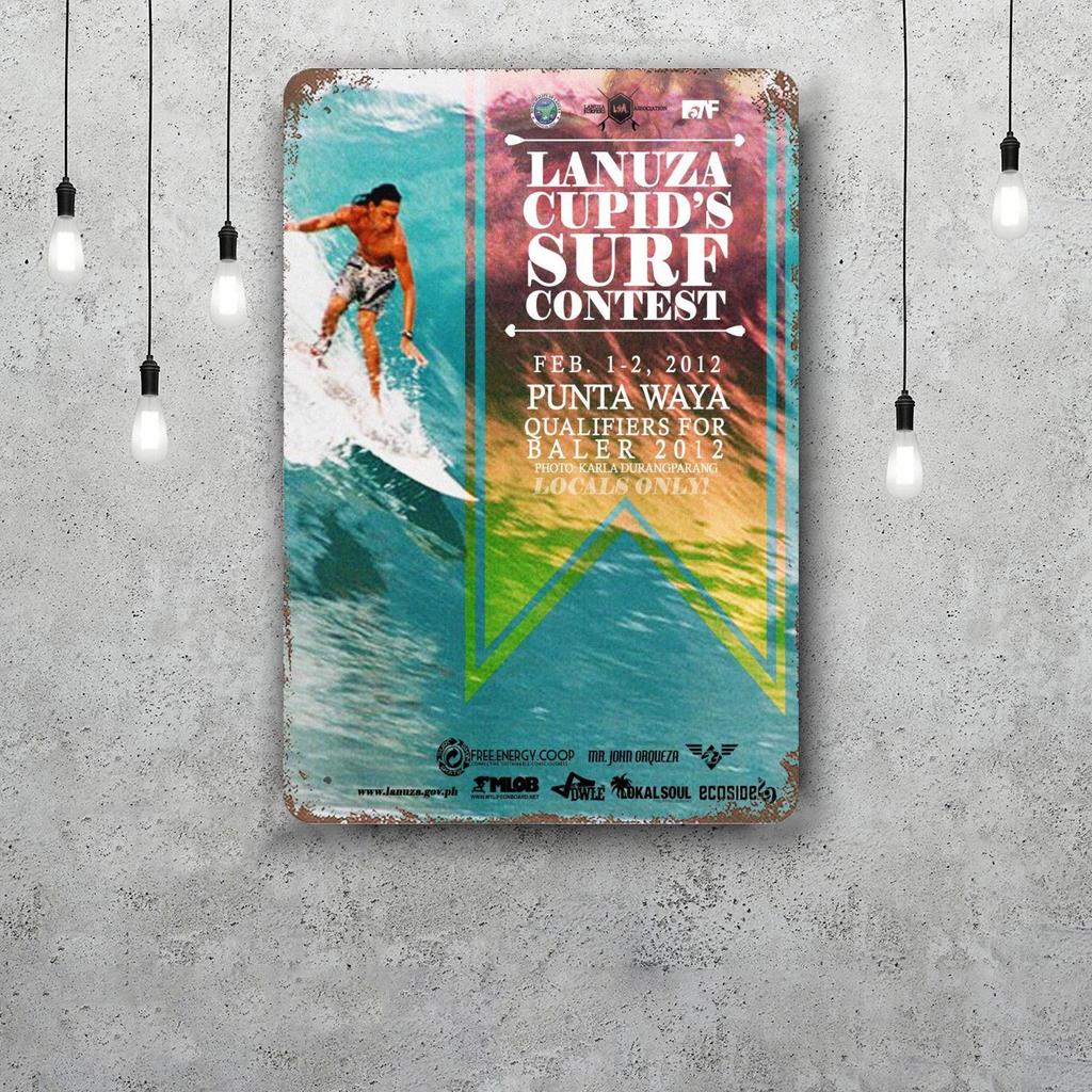 surfing Vintage Metal Tin Signs Posters Decor Retro Metal Plaque Wall Art Decor for Garage Bar
