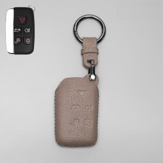 Genuine Leather Car Key Case Cover For Range Rover Evoque Land Rover Discovery 4