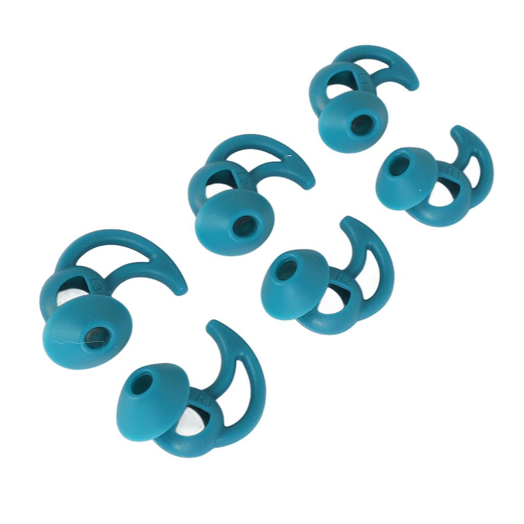 3 Sets Silikon-Ohrstöpsel Spitzen Professionelle Geräuschunterdrückung Bequeme Weiche Sport-Ohrstöpsel Spitzen Ersatz für Sport-Kopfhörer
