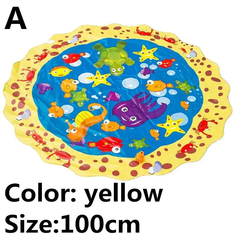 

Kids Outdoor Sprinkle Splash Water Mat Summer Lawn Water Game Play Pad Children Pool Games Bath Toy Splash Mat For Boys Girls
