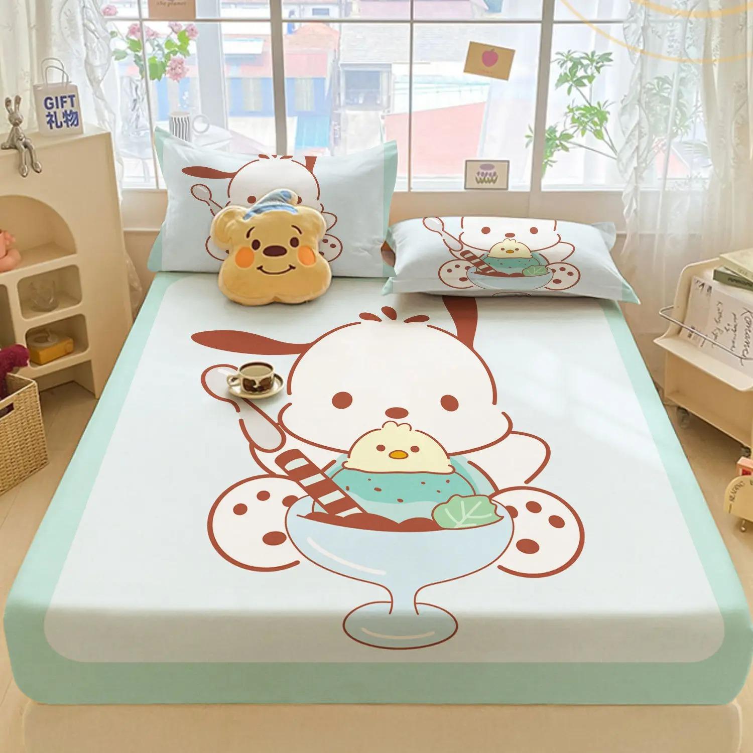 

Pachacco Dog Fitted Sheet, comfortable and soft 3D digital print Bed cover Ideal for decorating the bedroom Teenage Gifts 90x200x30cm