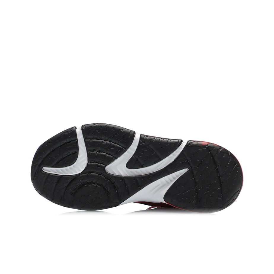 Li Ning High-Top Basketball Shoes With Shock Absorption And Resilience Kids Sneakers Red Black YKBR016-9