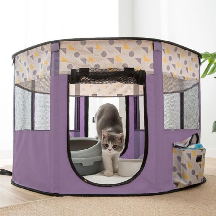 Dog Playpen with Door for Small Dogs Portable Enclosed Tent for Indoor Cats