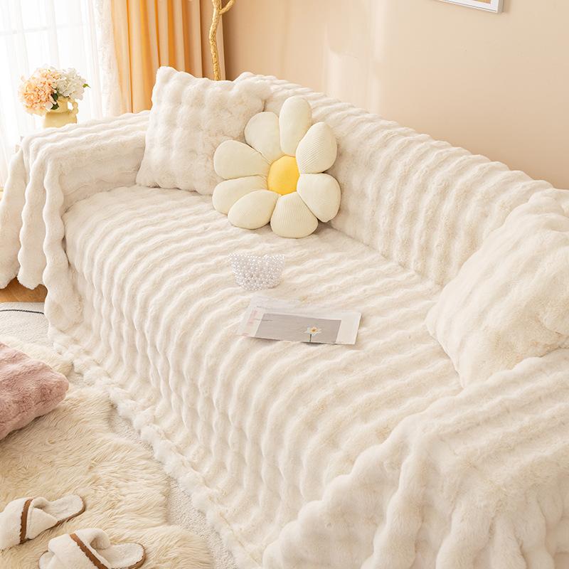 Affordable Luxury Style Sofa Towel Winter Plush Thickened High-End Sofa Cover Cloth All-Inclusive Universal Sofa Cover Cover Blanket Cushion