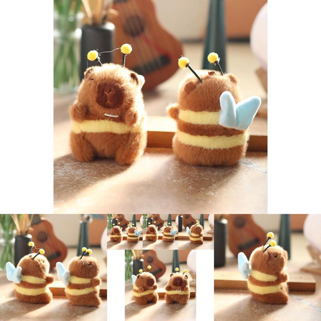 Adorable Plush Bee Keychain With Moving Wings For Cute Bag Accessory And Gift