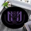 Royal Sporting Club Anderlecht Pattern Round rug,Carpet Rug for Living Room Bedroom Playroom ,Non-slip Floor Mat,Holiday Gifts and Birthday Gifts.