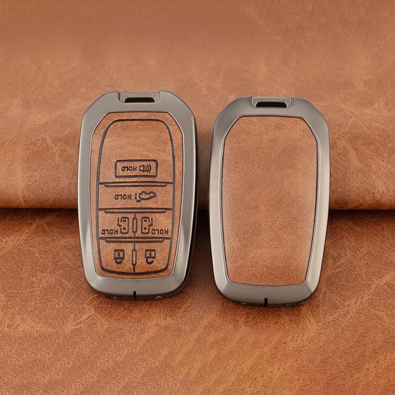 6 Button For Toyota Sienna Rav4 Venza Mirai Hybrid Vehicles Alphard Previa Voxy Smart Remote Key Case Zinc Alloy Car Key Cover