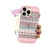Painted Atmosphere  Quicksand  Snowflake  Penguin Apple 15pro Glitter Powder Glue IPhone 16Pro Blue Phone Case