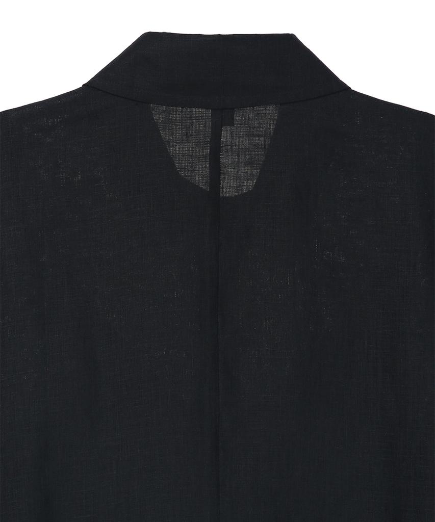 BROOKS BROTHERS Linen Belted Shirt Dress (Black) (Bbdzwm7129Ues)