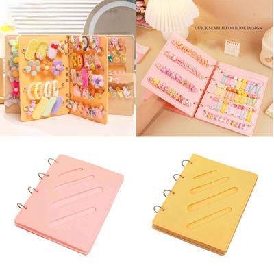 Filz Haarspangen Organizer Display Buch Kinder Haaraccessoires Aufbewahrung für Mädchen Accessoires Aufbewahrung und Reisefreundlich