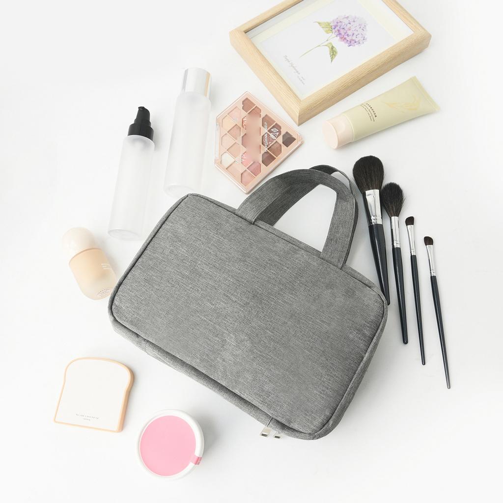 Travel Makeup Bag for Women Hanging Water Resistant Toiletry Organizer Storage Container for Cosmetics Accessories