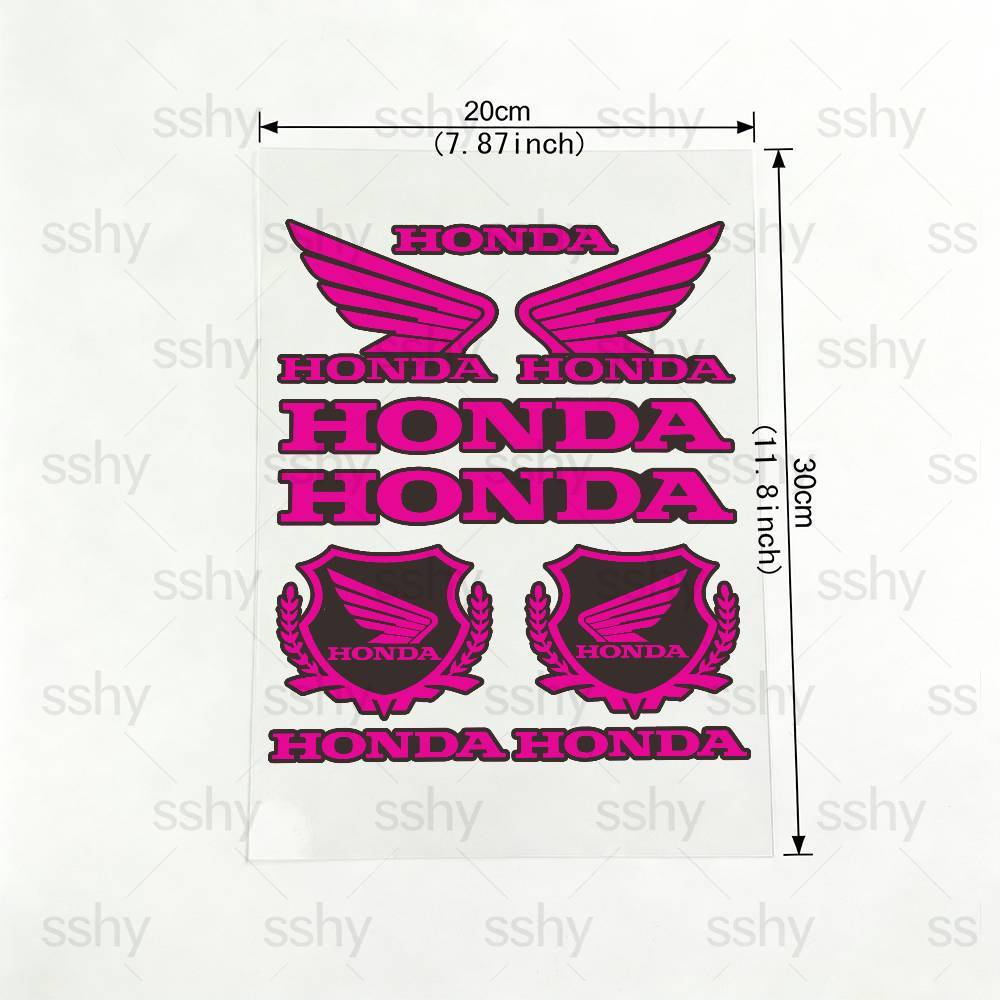 For Honda 18 colors Reflective motorcycle stickers, 3M safety warning at night in the dark scooter helmets UO2