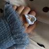 Metal Enamel Calla Flower Ring Adjustable Vintage Ring Personality Geometric Open Ring  Women