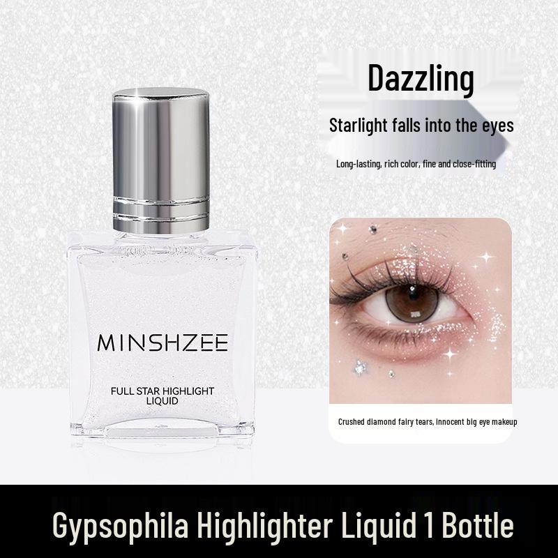 Mingxi Zhi Starry Glow Highlighter: Face & Body Rollerball Sparkle
