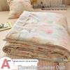 Pure Cotton Summer Quilt Set - 4 Pieces, Machine Washable, Ideal for Dorms