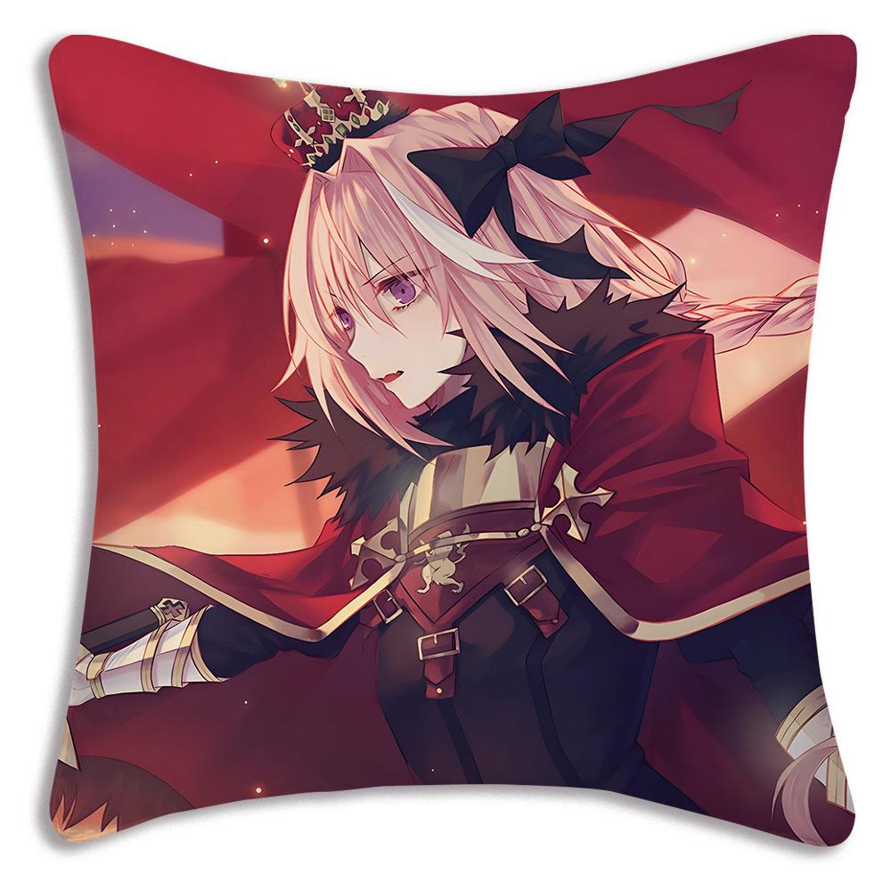 Anime F-Fate Apocrypha Astolfo Pillow Covers Cartoon Sofa Decorative Home Double-Sided Printing Short Plush Cute Cushion Cover