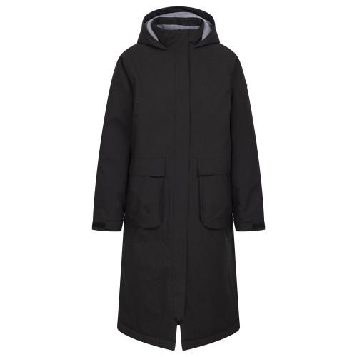 Trespass Women's Black Abby Longline Waterproof Jacket In | Size: Small - Image 4