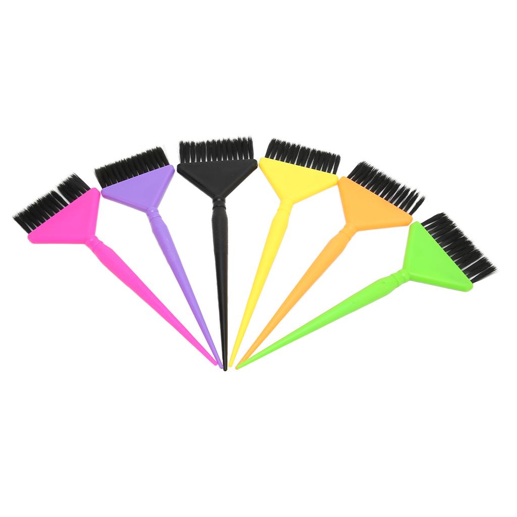 6 buc Perie Vopsea de Păr Amestecare Multicolor Coadă Lungă Perie Colorare Vopsire Păr pentru Salon Acasă