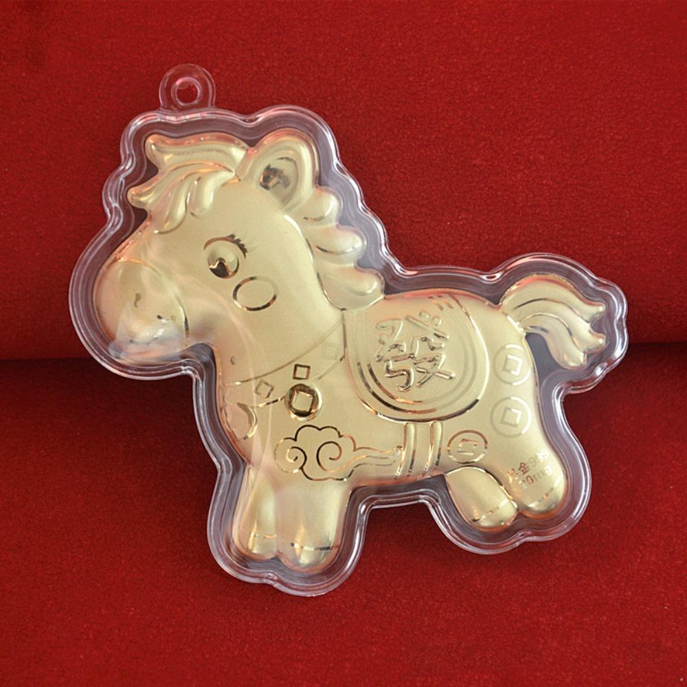 Creative Golden Horse Accessories Year of Horse Mascot Dolls Gold Pony Keychain Accessories Cute Chinese Style